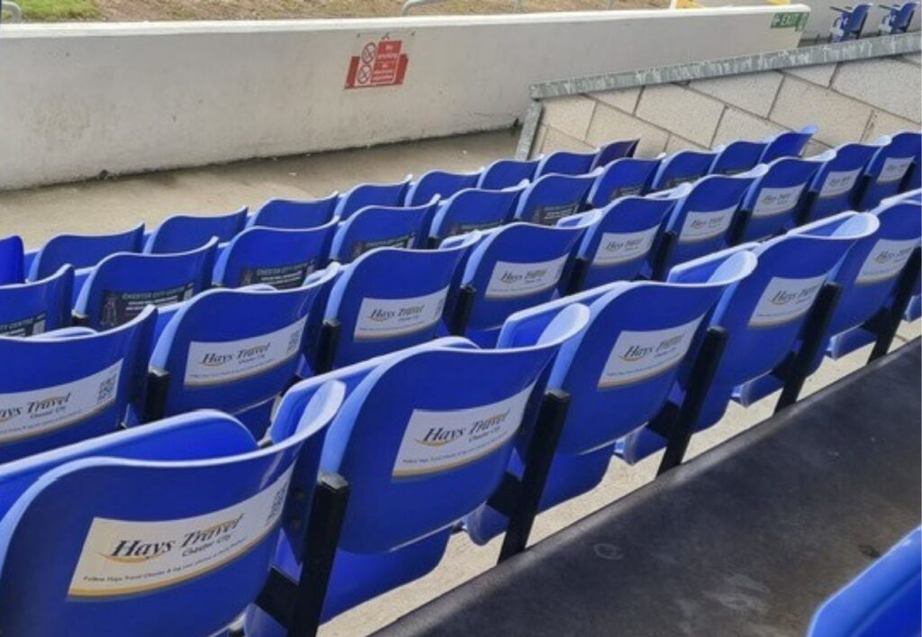 Stadium Funding through seat advertising