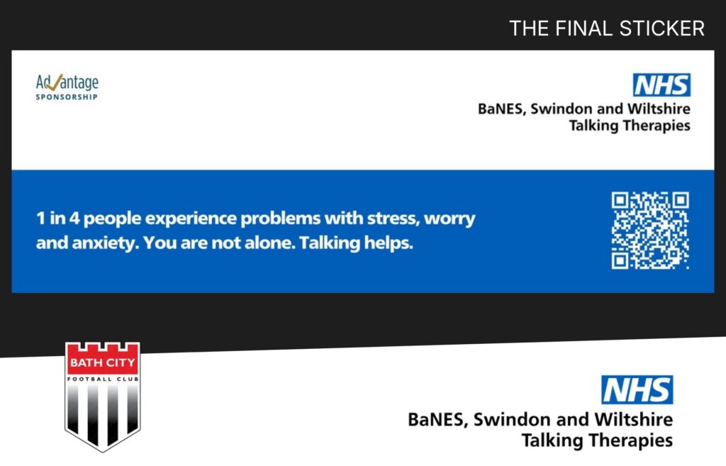 Bath City FC X NHS Talking Therapies